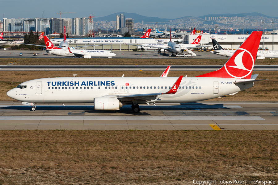Turkish Airlines Boeing 737-8F2 (TC-JHN) | Photo 308035