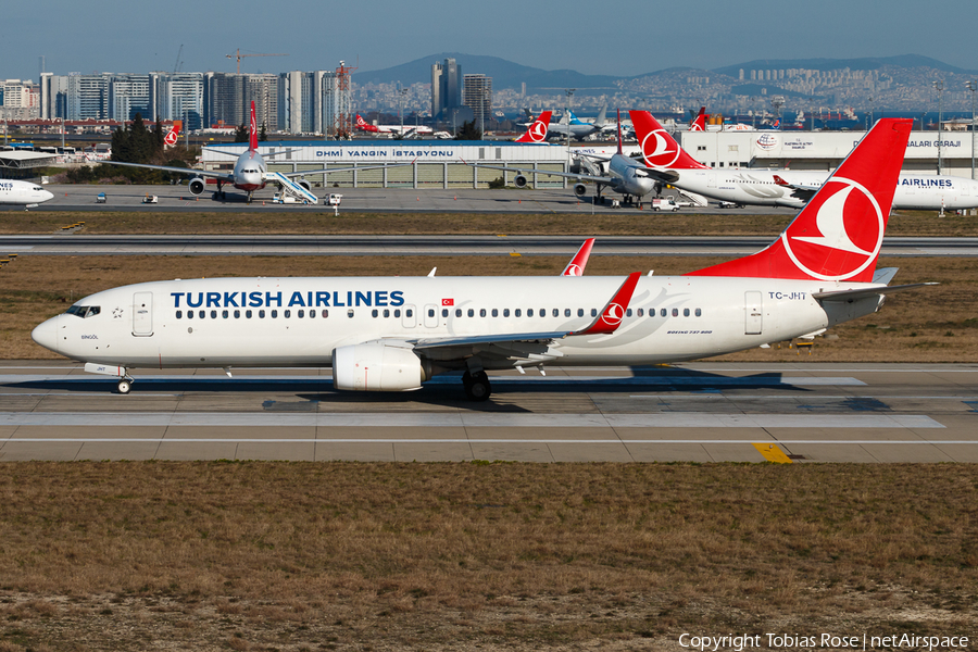 Turkish Airlines Boeing 737-8F2 (TC-JHT) | Photo 307940