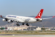 Turkish Airlines Airbus A340-313 (TC-JII) at  Barcelona - El Prat, Spain
