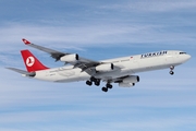 Turkish Airlines Airbus A340-313X (TC-JIK) at  Hamburg - Fuhlsbuettel (Helmut Schmidt), Germany