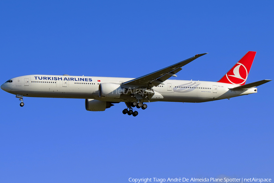 Turkish Airlines Boeing 777-3F2(ER) (TC-JJE) | Photo 363025
