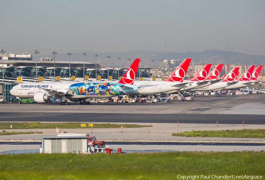 Turkish Airlines Boeing 777-3F2(ER) (TC-JJU) | Photo 75720