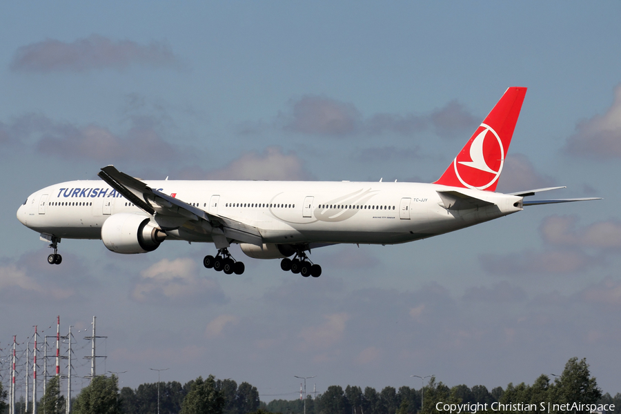 Turkish Airlines Boeing 777-3F2(ER) (TC-JJY) | Photo 389629