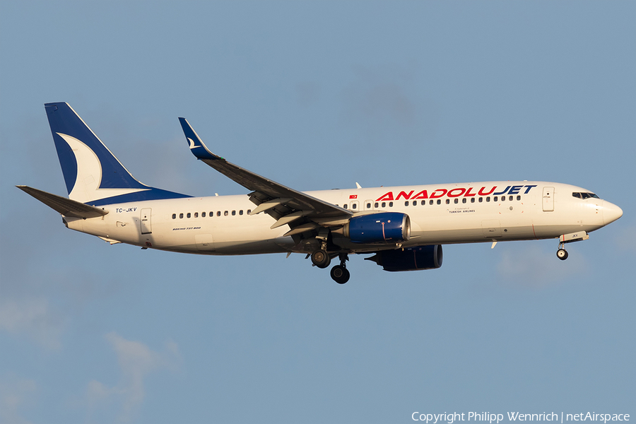 AnadoluJet Boeing 737-8Q8 (TC-JKV) | Photo 333905