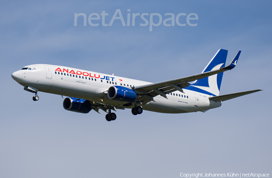 AnadoluJet Boeing 737-8Q8 (TC-JKV) | Photo 454618