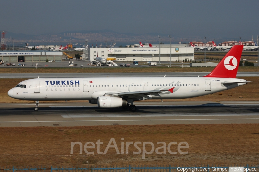 Turkish Airlines Airbus A321-231 (TC-JML) | Photo 449098