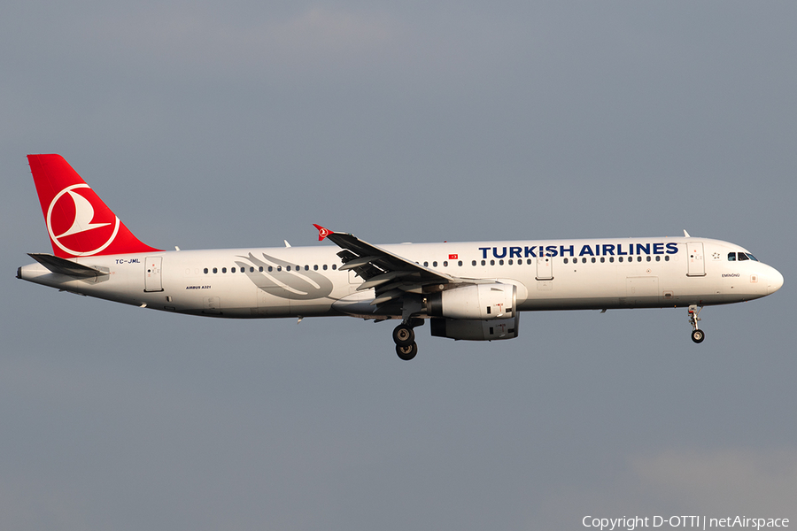 Turkish Airlines Airbus A321-231 (TC-JML) | Photo 312297