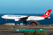 Turkish Airlines Airbus A330-203 (TC-JNE) at  Gran Canaria, Spain