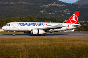 Turkish Airlines Airbus A320-232 (TC-JPL) at  Tivat, Montenegro