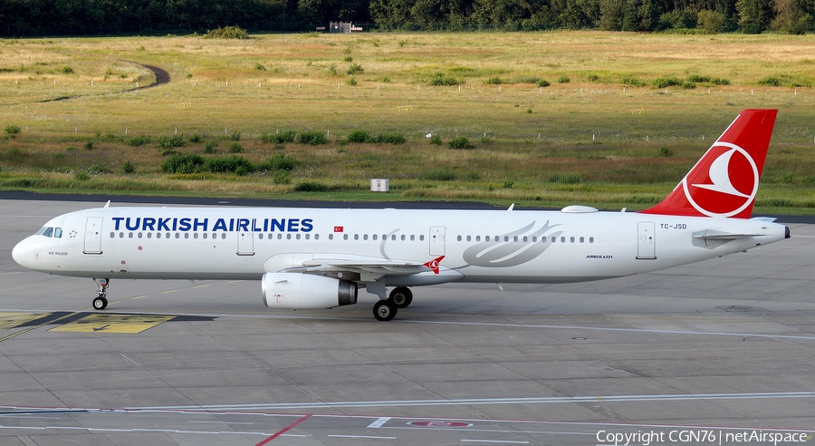 Turkish Airlines Airbus A321-231 (TC-JSD) | Photo 633297