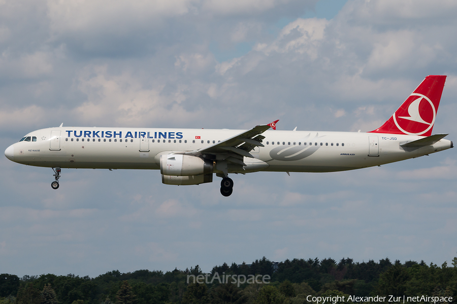 Turkish Airlines Airbus A321-231 (TC-JSD) | Photo 334490