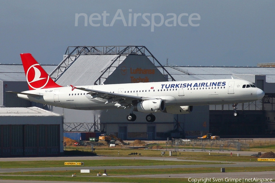 Turkish Airlines Airbus A321-231 (TC-JSF) | Photo 43294
