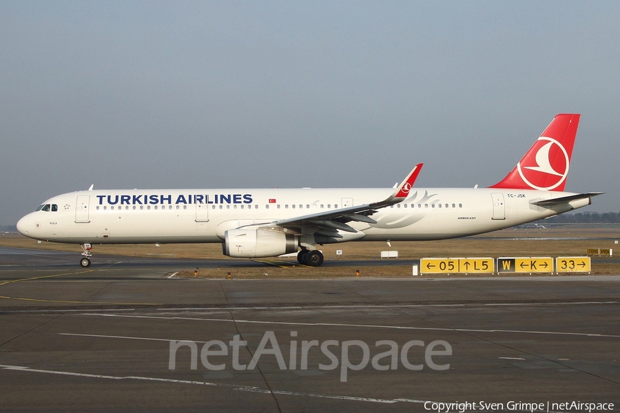 Turkish Airlines Airbus A321-231 (TC-JSK) | Photo 37887