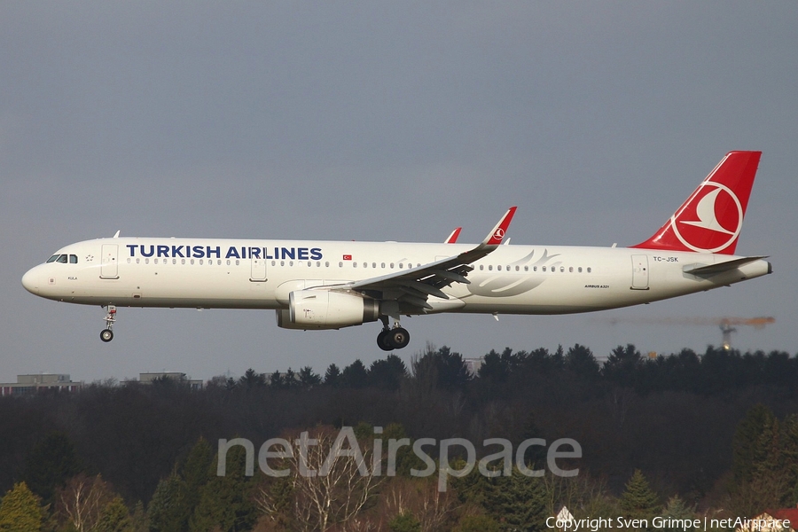 Turkish Airlines Airbus A321-231 (TC-JSK) | Photo 40926