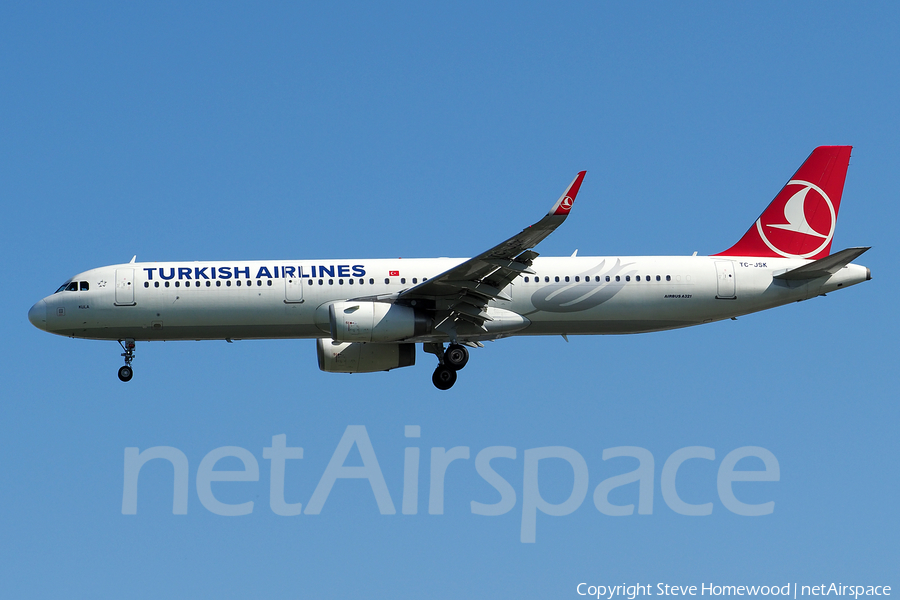 Turkish Airlines Airbus A321-231 (TC-JSK) | Photo 174744