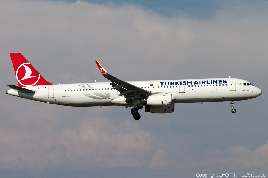 Turkish Airlines Airbus A321-231 (TC-JSN) | Photo 506647