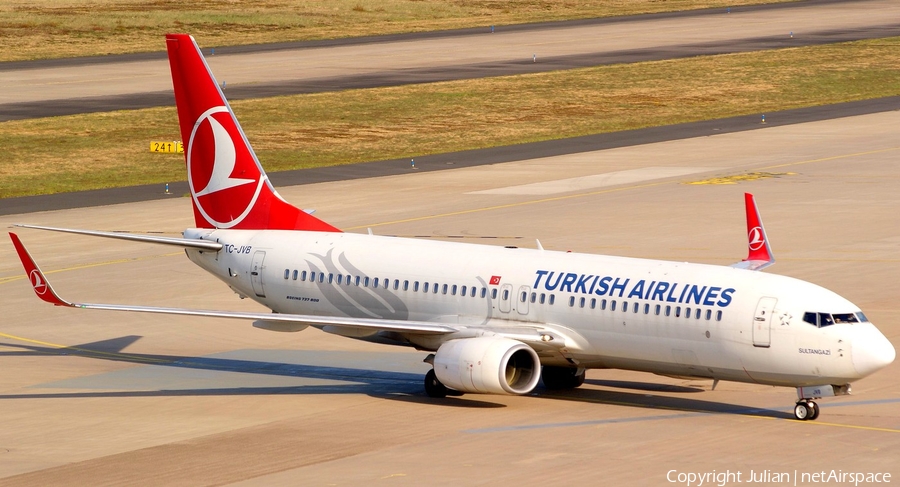 Turkish Airlines Boeing 737-8F2 (TC-JVB) | Photo 444485