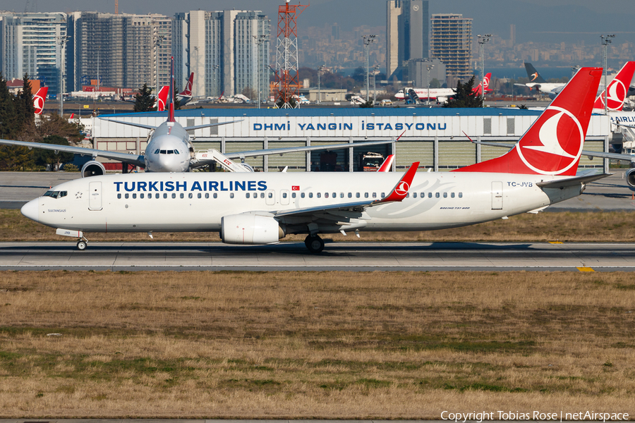 Turkish Airlines Boeing 737-8F2 (TC-JVB) | Photo 313706