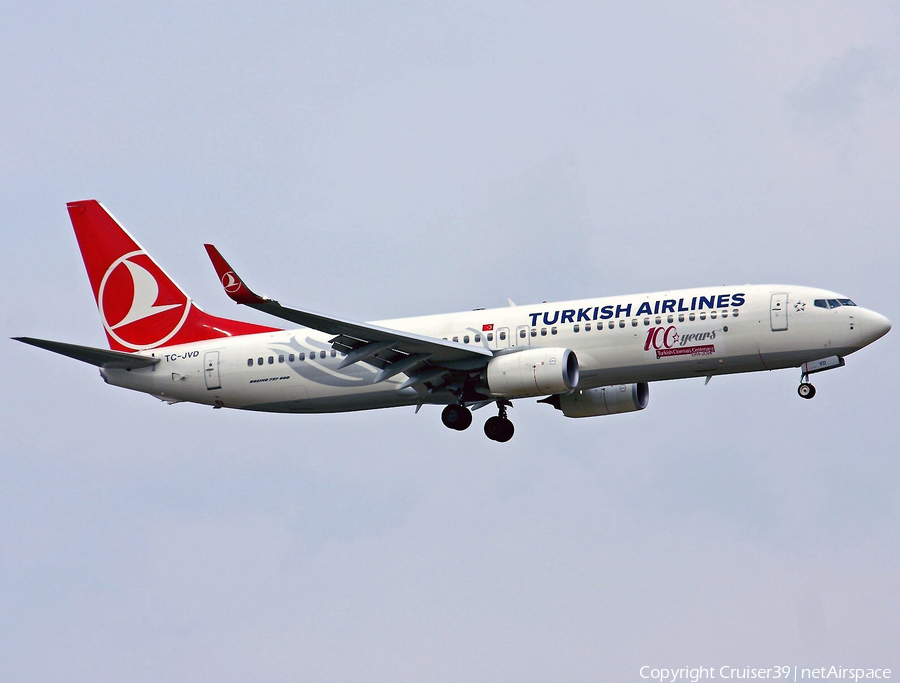 Turkish Airlines Boeing 737-8F2 (TC-JVD) | Photo 70283