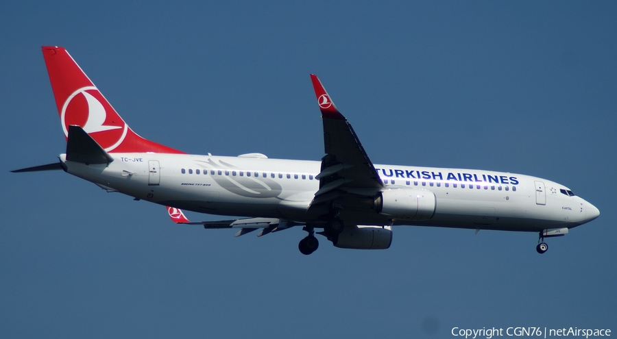 Turkish Airlines Boeing 737-8F2 (TC-JVE) | Photo 638940