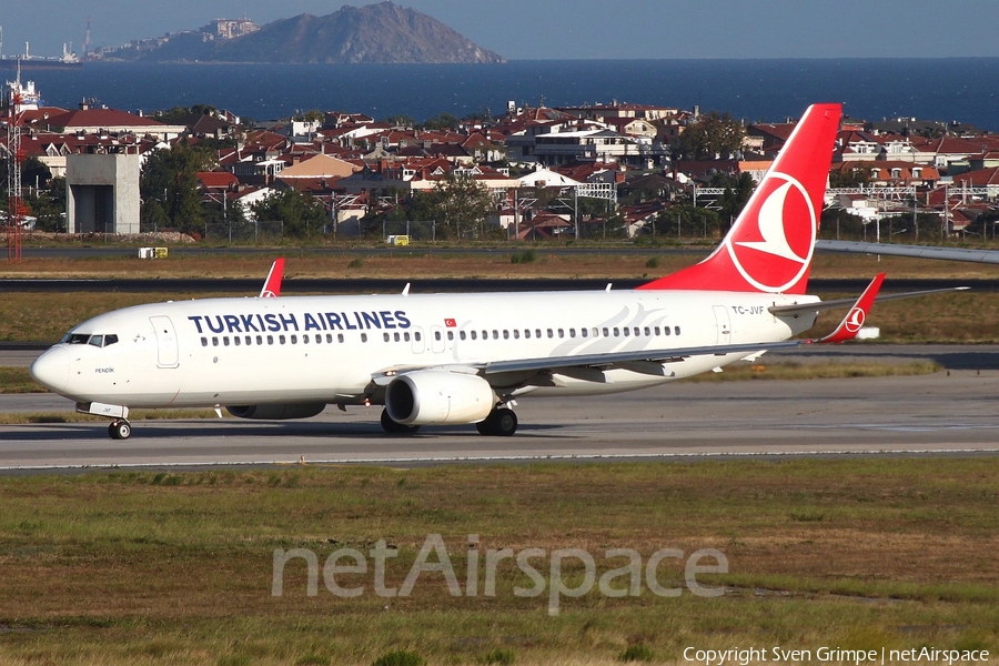 Turkish Airlines Boeing 737-8F2 (TC-JVF) | Photo 281248