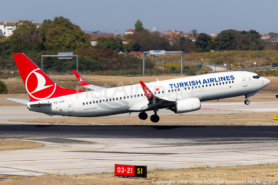 Turkish Airlines Boeing 737-8F2 (TC-JVF) | Photo 104391