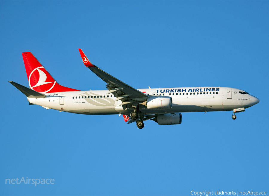 Turkish Airlines Boeing 737-8F2 (TC-JVM) | Photo 282589