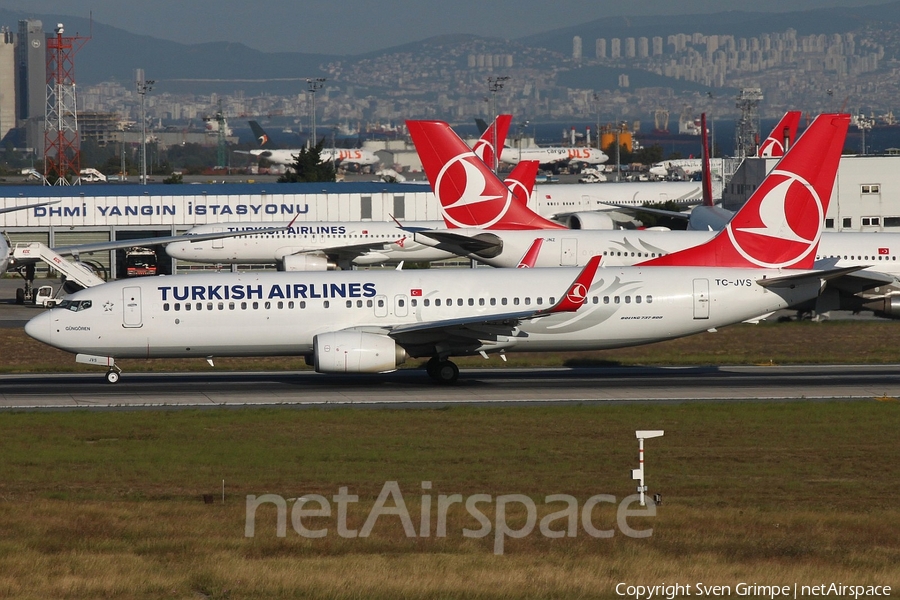 Turkish Airlines Boeing 737-8F2 (TC-JVS) | Photo 283141