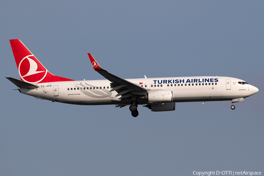 Turkish Airlines Boeing 737-8F2 (TC-JVS) | Photo 312303