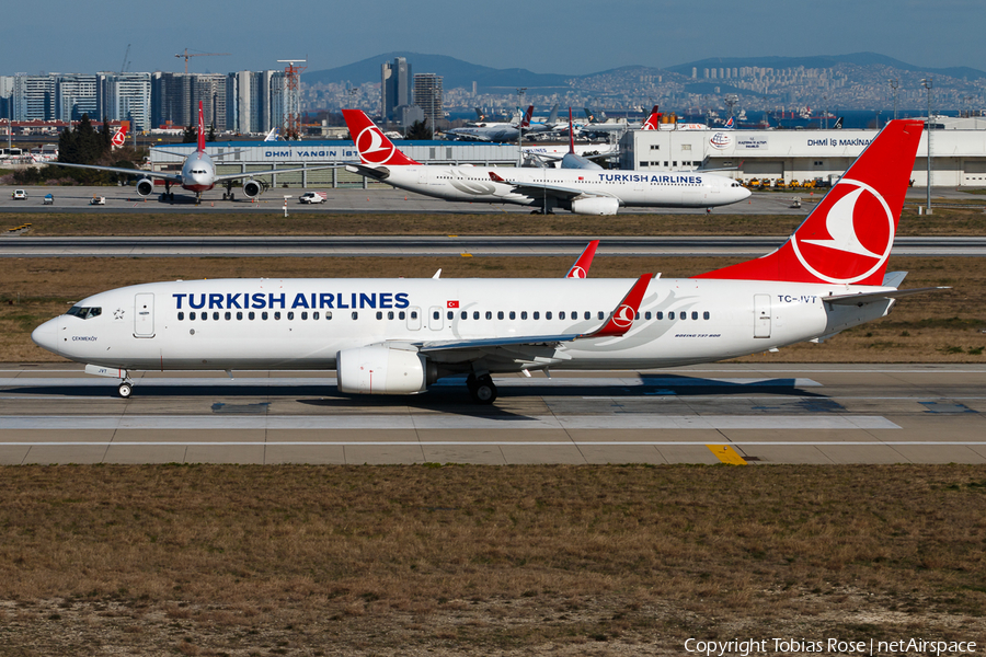 Turkish Airlines Boeing 737-8F2 (TC-JVT) | Photo 307889