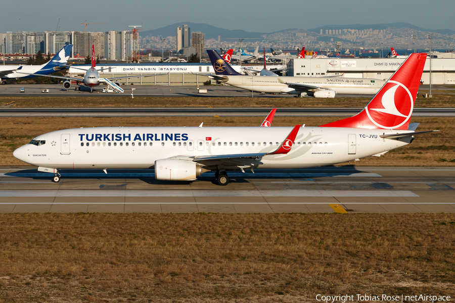 Turkish Airlines Boeing 737-8F2 (TC-JVU) | Photo 308102