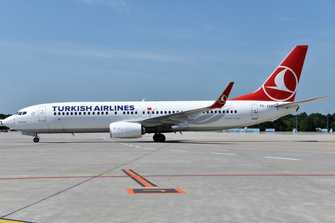 Turkish Airlines Boeing 737-8F2 (TC-JVV) at  Cologne/Bonn, Germany