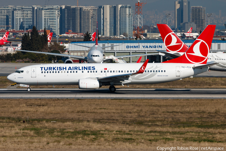 Turkish Airlines Boeing 737-8F2 (TC-JVV) | Photo 312545