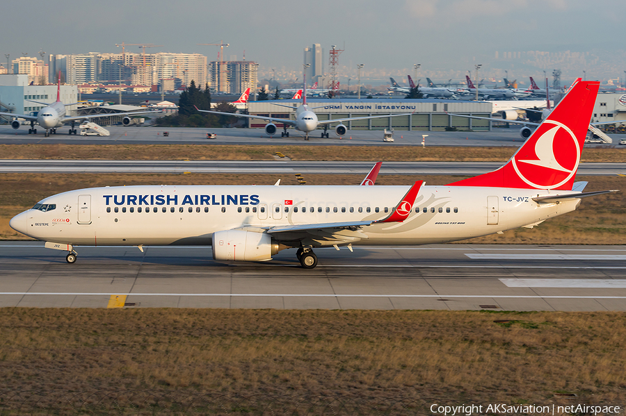 Turkish Airlines Boeing 737-8F2 (TC-JVZ) | Photo 216985
