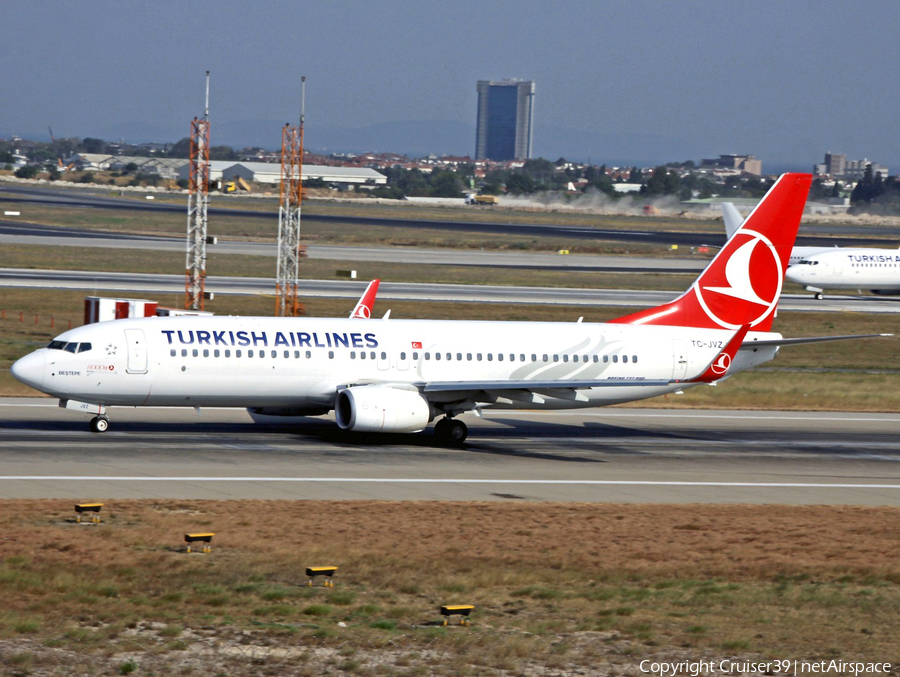 Turkish Airlines Boeing 737-8F2 (TC-JVZ) | Photo 309495