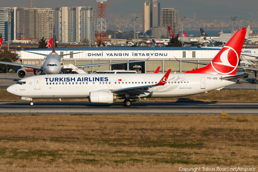Turkish Airlines Boeing 737-8F2 (TC-JZE) | Photo 313987