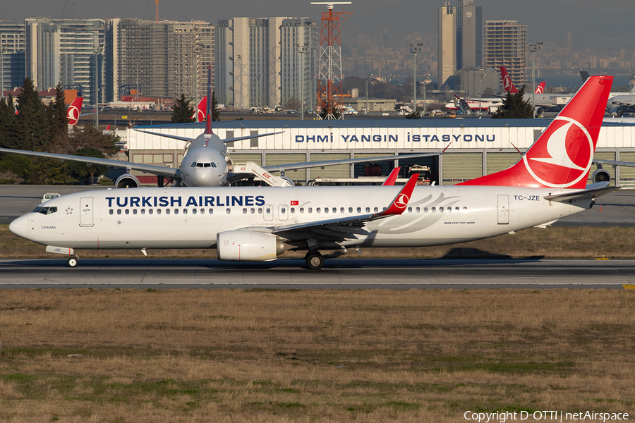 Turkish Airlines Boeing 737-8F2 (TC-JZE) | Photo 309715