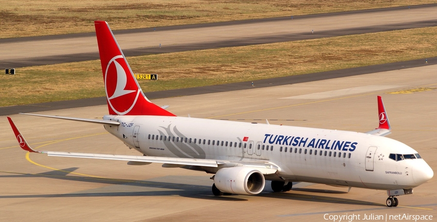 Turkish Airlines Boeing 737-8F2 (TC-JZF) | Photo 443089