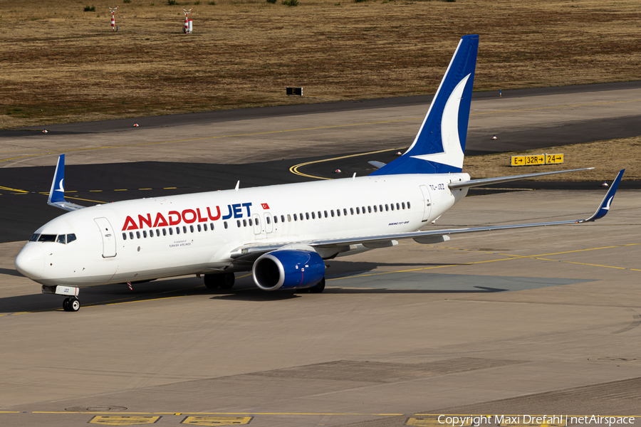 AnadoluJet Boeing 737-8KV (TC-JZZ) | Photo 524828