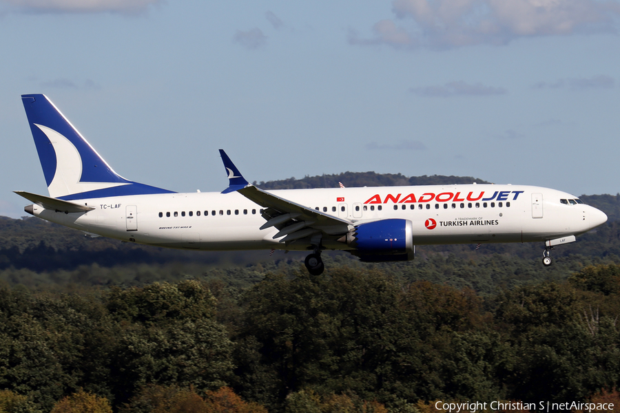 AnadoluJet Boeing 737-8 MAX (TC-LAF) | Photo 594000