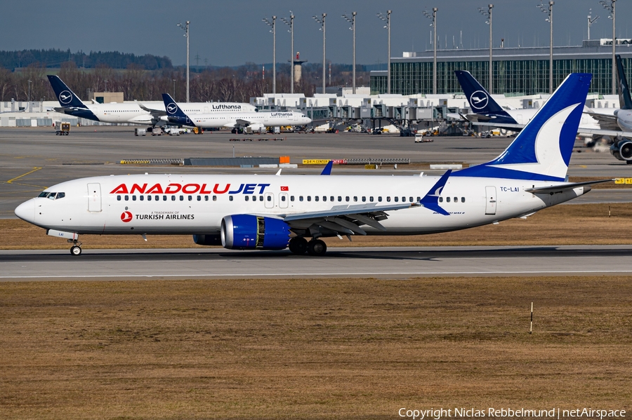 AnadoluJet Boeing 737-8 MAX (TC-LAI) | Photo 611011