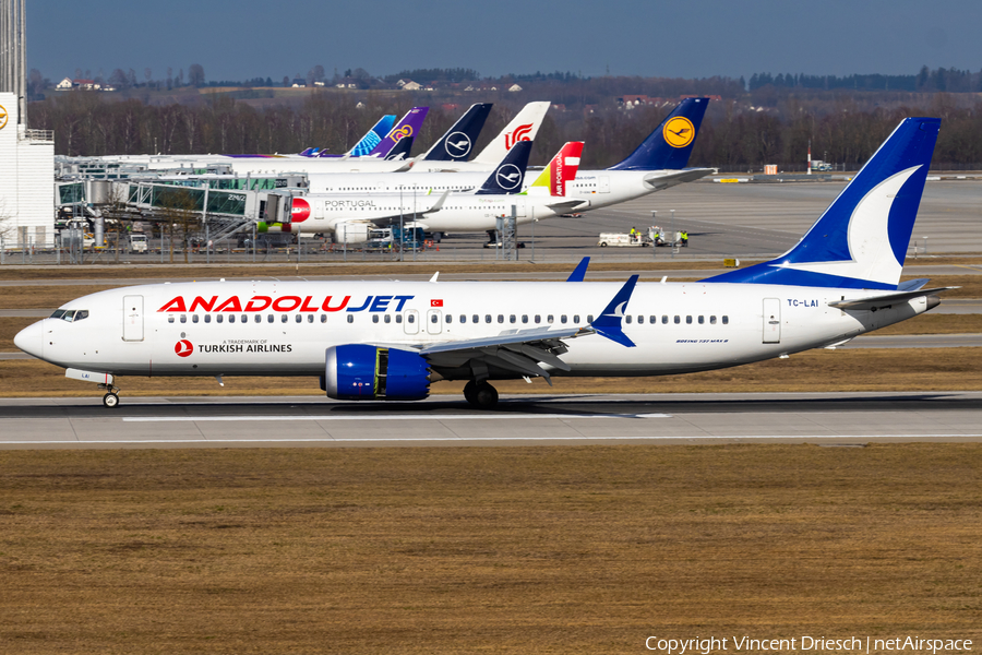 AnadoluJet Boeing 737-8 MAX (TC-LAI) | Photo 647873