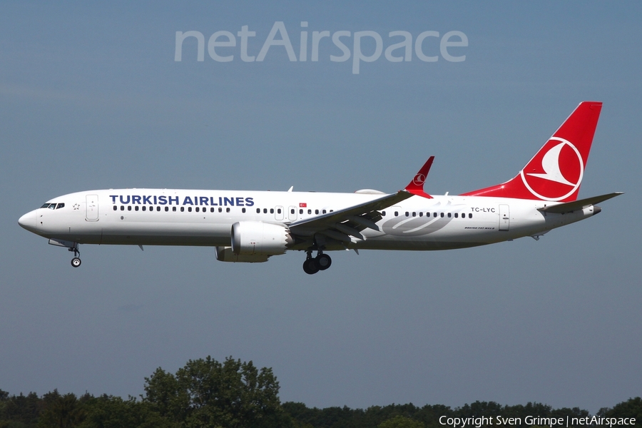 Turkish Airlines Boeing 737-9 MAX (TC-LYC) | Photo 513908