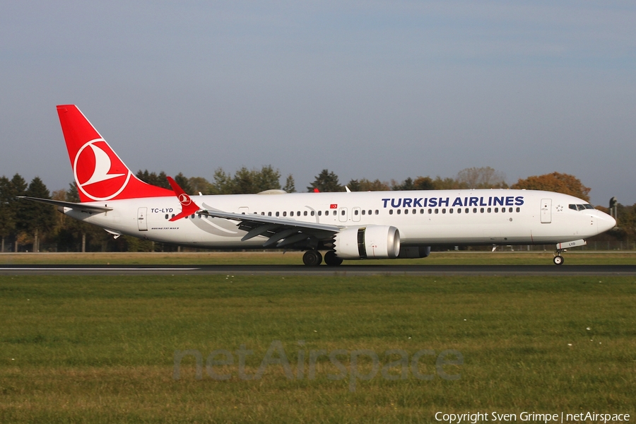 Turkish Airlines Boeing 737-9 MAX (TC-LYD) | Photo 650180