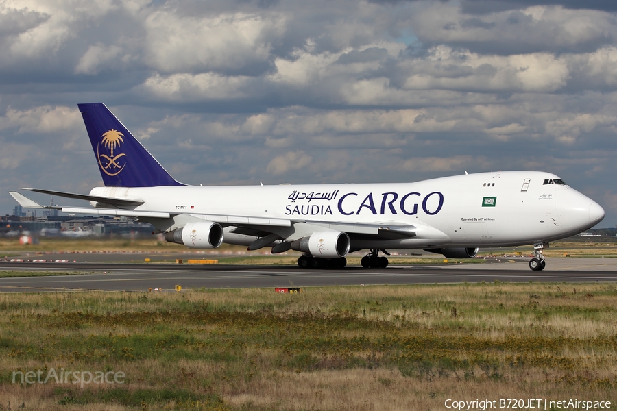 Saudi Arabian Cargo (ACT Airlines) Boeing 747-412F (TC-MCT) | Photo 179450