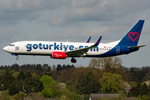 Mavi Gök Aviation Boeing 737-83N (TC-MGC) at  Hamburg - Fuhlsbuettel (Helmut Schmidt), Germany