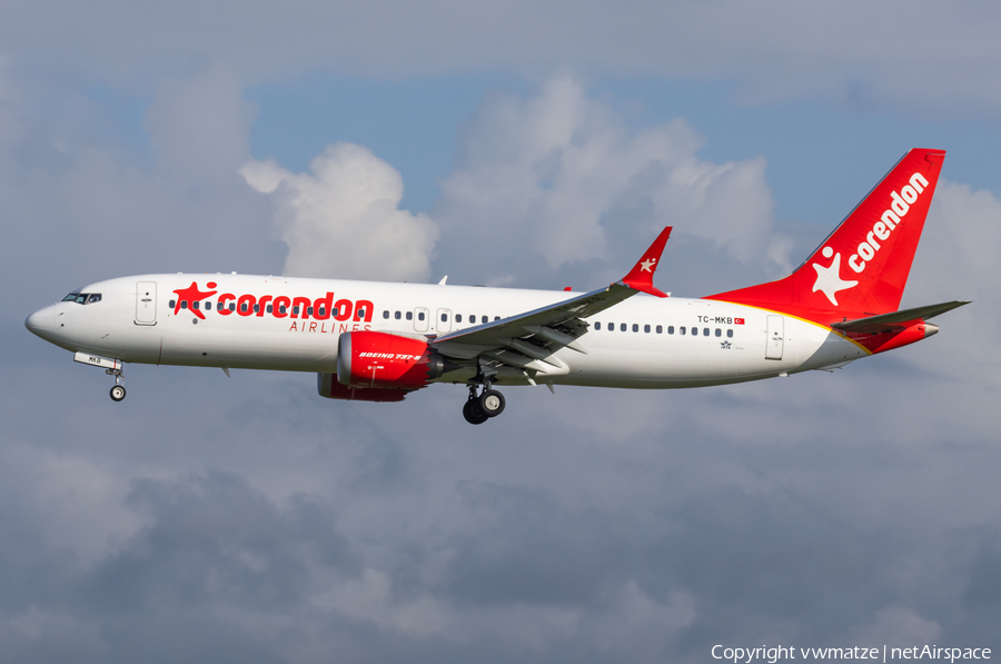 Corendon Airlines Boeing 737-8 MAX (TC-MKB) | Photo 582035