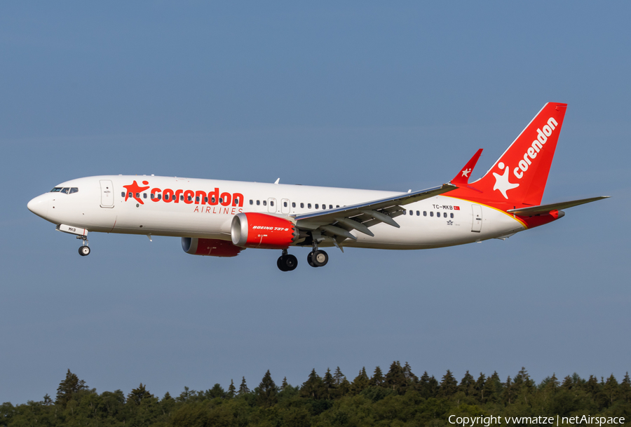 Corendon Airlines Boeing 737-8 MAX (TC-MKB) | Photo 518868
