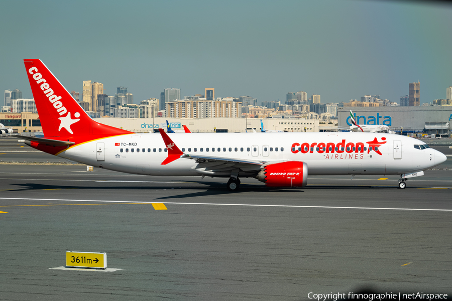 Corendon Airlines Boeing 737-8 MAX (TC-MKD) | Photo 548327