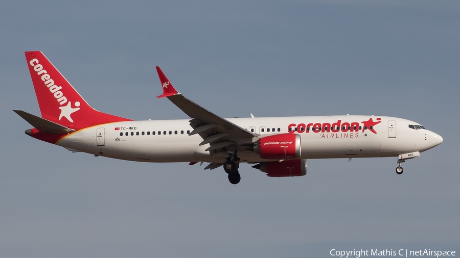 Corendon Airlines Boeing 737-8 MAX (TC-MKD) | Photo 524504